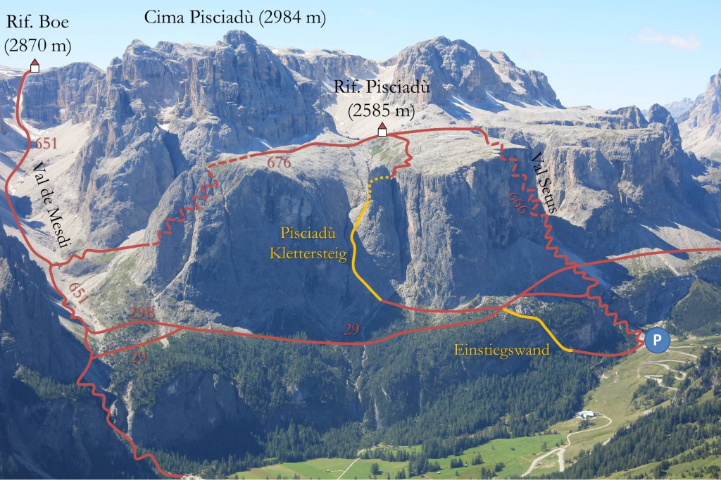 Pisciadu Überblick